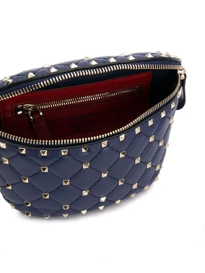 Shop Valentino Rockstud Spike Belt Bag In Blue