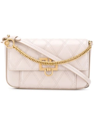 Shop Givenchy Gv3 Quilted Crossbody Bag In Neutrals