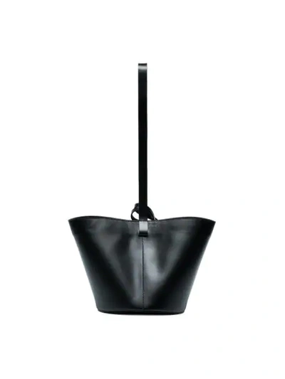 Shop Building Block Oversized Bucket Bag In Black