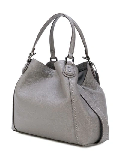 Shop Coach Edie Shoulder Bag In Grey