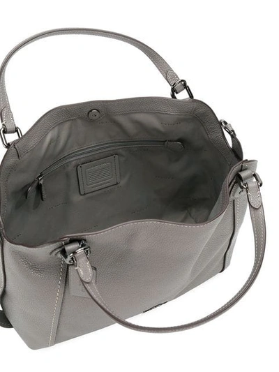 Shop Coach Edie Shoulder Bag In Grey