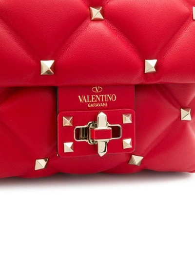 Shop Valentino Mini Candystud Handbag In Red