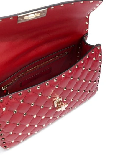 Shop Valentino Garavani Rockstud Spike Crossbody Bag In Red