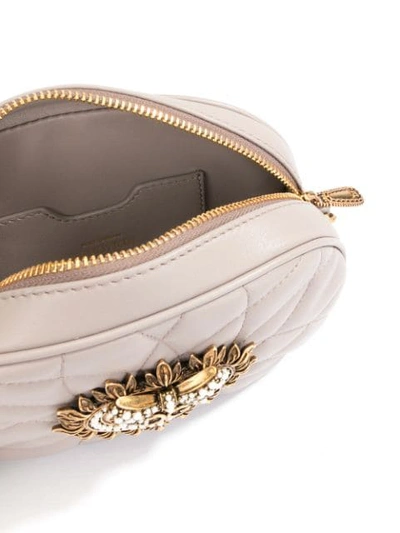 Shop Dolce & Gabbana Devotion Camera Bag In Brown