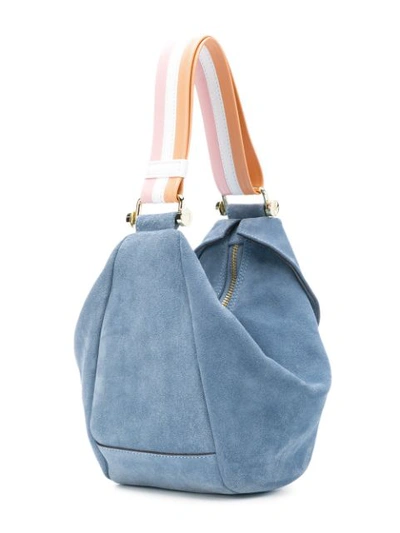 Shop Manu Atelier Micro Fernweh Shoulder Bag - Blue