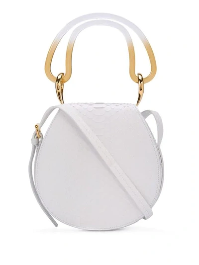 Shop Marni Small Melville Bag In White