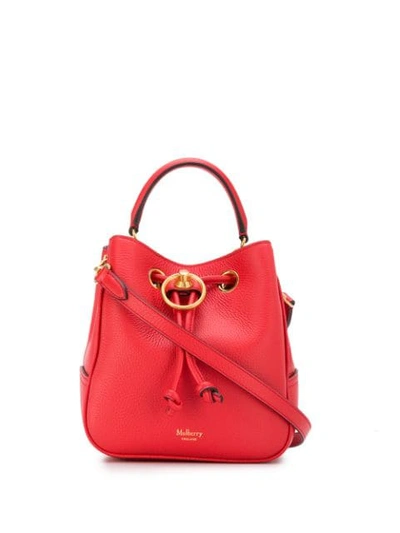 Shop Mulberry Kleine 'hampstead' Beuteltasche - Rot In Red