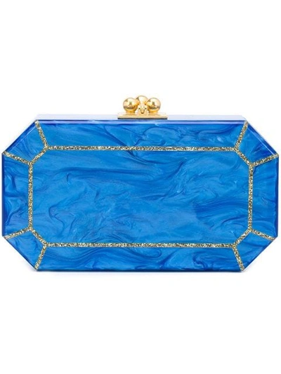 Shop Edie Parker The Webster X Ritz Paris Clutch In Blue