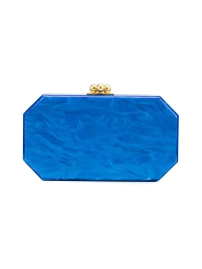 Shop Edie Parker The Webster X Ritz Paris Clutch In Blue