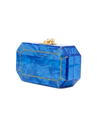 Shop Edie Parker The Webster X Ritz Paris Clutch In Blue