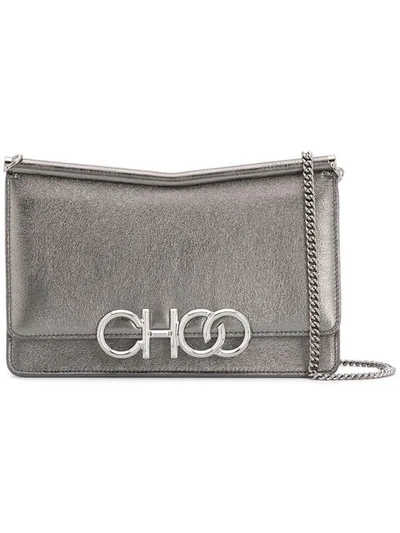 Shop Jimmy Choo Sidney Crossbody Bag In Grey