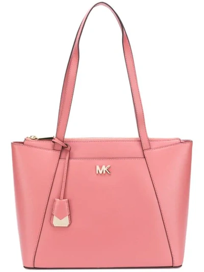 Shop Michael Michael Kors Maddie Shoulder Bag In Pink