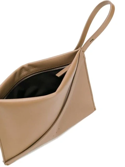 Shop Aesther Ekme Pochette Clutch Bag In Brown