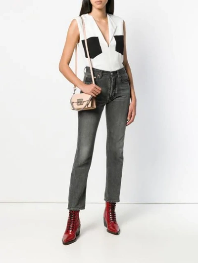 Shop Givenchy Nano Gv3 Shoulder Bag In Neutrals