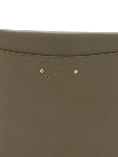 Shop Chloé Medium Roy Shoulder Bag In Grey