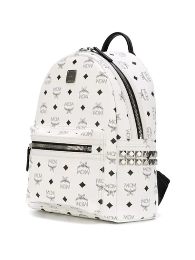 Shop Mcm 'stark' Backpack In White