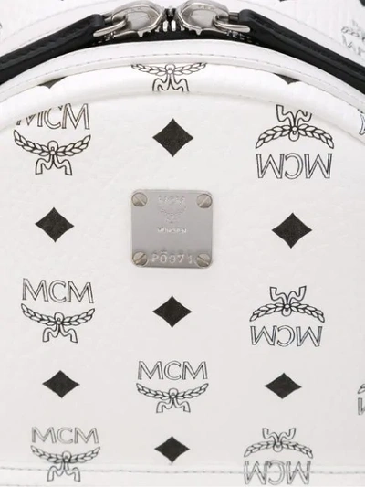 Shop Mcm 'stark' Backpack In White