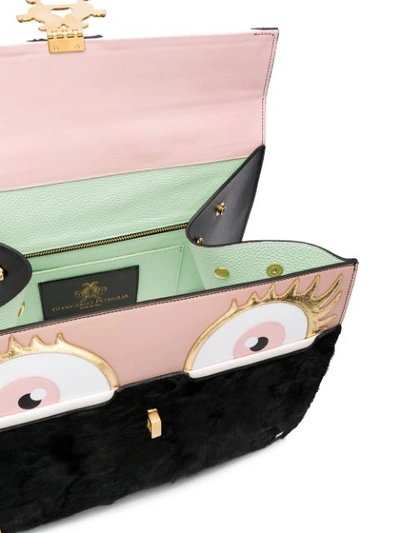 Shop Giancarlo Petriglia Eye Foldover Tote Bag - Black