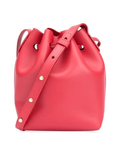 Shop Mansur Gavriel Mini Mini Shoulder Bag In Red