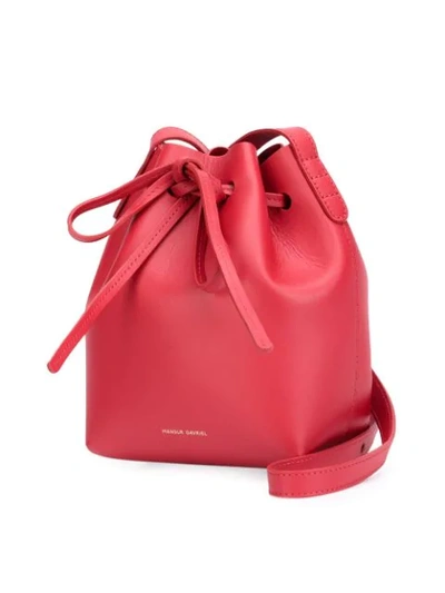 Shop Mansur Gavriel Mini Mini Shoulder Bag In Red