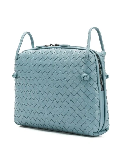 Shop Bottega Veneta Nodini Intrecciato Bag In Blue