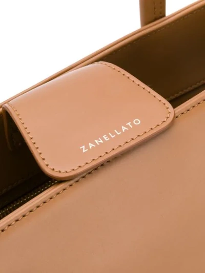 Shop Zanellato Medium Tote Bag In Brown