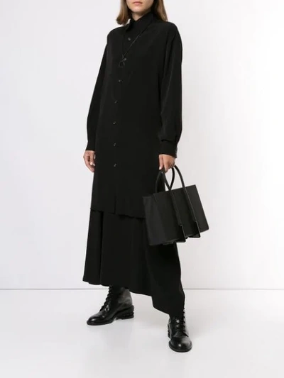 Shop Discord Yohji Yamamoto Aerial Tote In Black