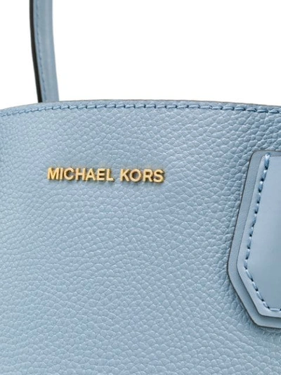 Shop Michael Michael Kors Mercer Tote Bag In Blue