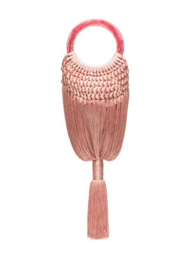 Shop Cult Gaia Pink Angelou Tasselled Bag