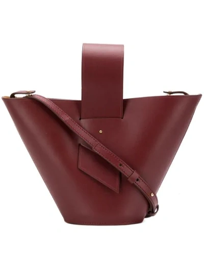 Shop Carolina Santo Domingo Bucket Shoulder Bag - Red