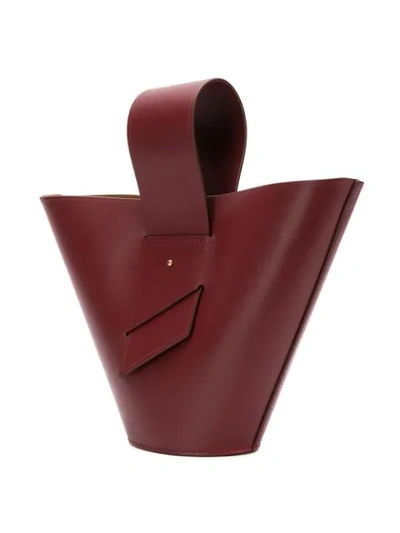 Shop Carolina Santo Domingo Bucket Shoulder Bag - Red