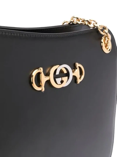 Shop Gucci Zumi Frame Crossbody Bag In Black