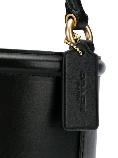 Shop Coach Drawstring Bucket Bag In Black