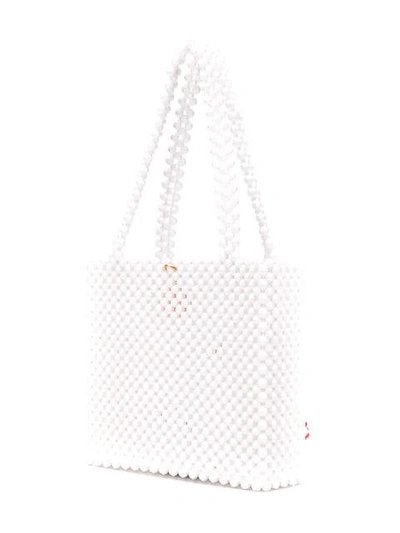 Shop Susan Alexandra Cherry Beaded Bag In White
