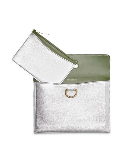 Shop Burberry D In Silver