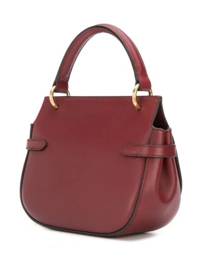 Shop Mulberry Small Amberley Satchel In Red
