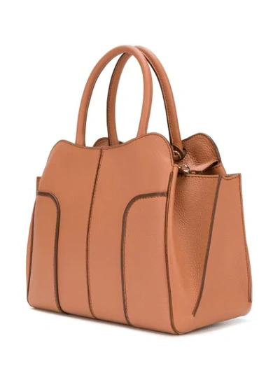 Shop Tod's Sella Large Tote In Brown