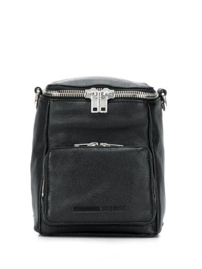 Shop Mcq By Alexander Mcqueen Loveless Mini Convertible Backpack In 1000 -  Black