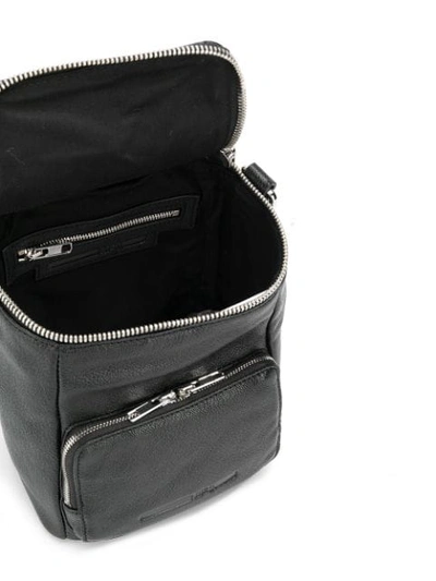 Shop Mcq By Alexander Mcqueen Loveless Mini Convertible Backpack In 1000 -  Black