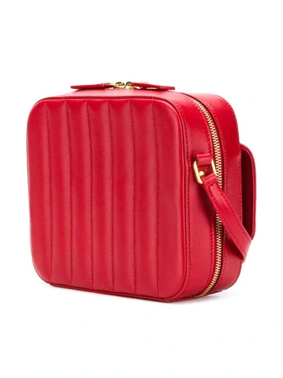 Shop Saint Laurent Vicky Camera Bag In Red