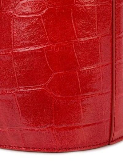 Shop Staud Bissett Bucket Bag In Red