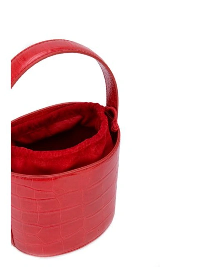 Shop Staud Bissett Bucket Bag In Red