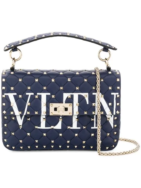 valentino rockstud spike blue