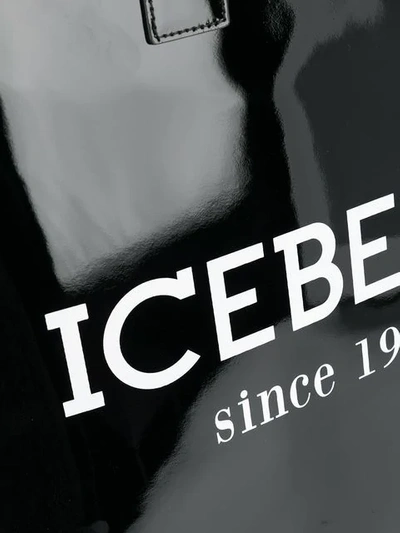 Shop Iceberg Patent Tote Bag - Black