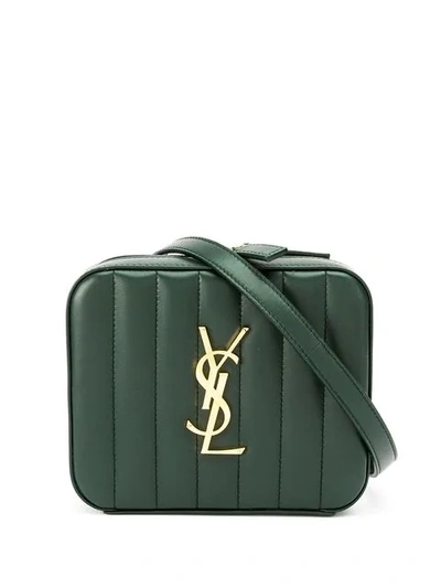 Shop Saint Laurent Vicky Belt Bag In 4458 Algae