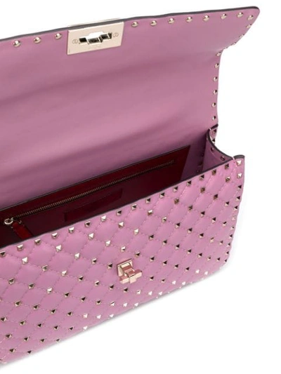 Shop Valentino Garavani Rockstud Spike Tote - Pink