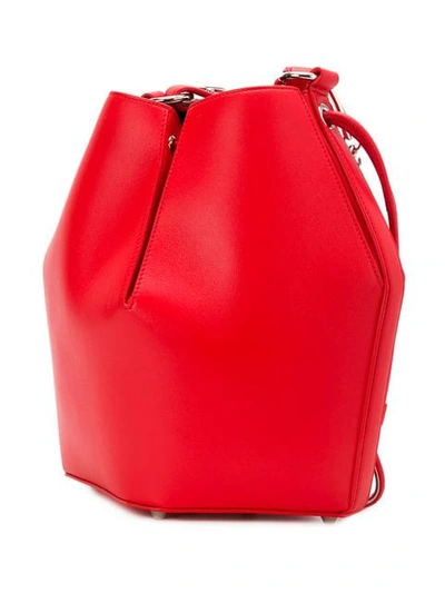 Shop Alexander Mcqueen Bucket Bag In Red