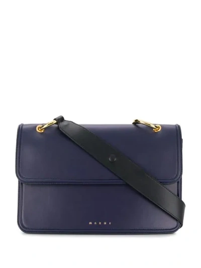 Shop Marni New Beat Crossbody Bag In Blue