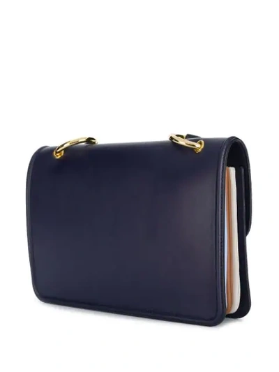 Shop Marni New Beat Crossbody Bag In Blue