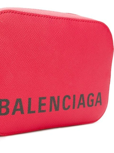 BALENCIAGA VILLE XS AJ相机斜挎包 - 红色